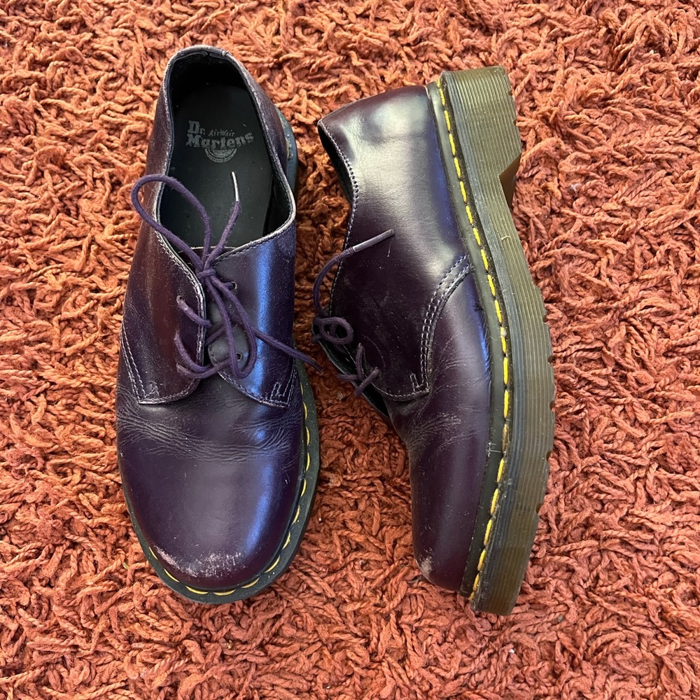 Dark purple Lace Up Doc Martins